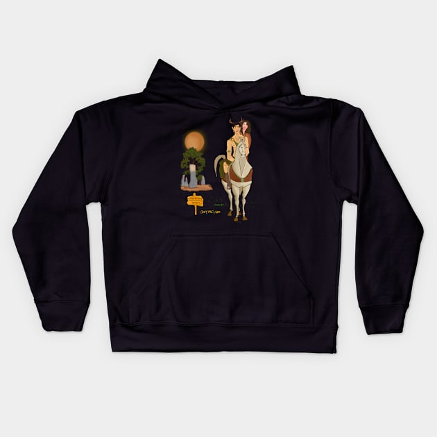 Outlander sassench Kids Hoodie by Joey's Magical Art & Craft